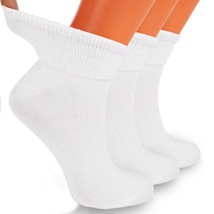 3 Pairs Men’s Diabetic Ankle Socks Cotton Soft Loose Fitting Socks - $11.98