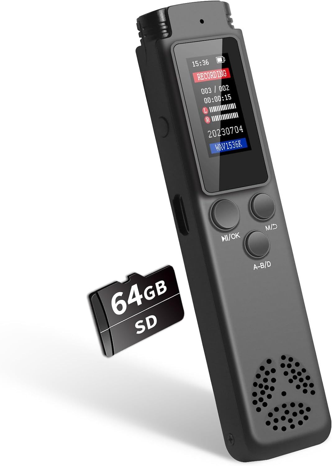64Gb Digital Voice Recorder Voice Activated Recorder For Lectures Meetin... - $32.95