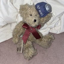 Boyds U B Better Teddy Bear Head Bean Plush Ice Pack Red Ribbon Get Well W/tags - £7.86 GBP