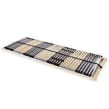 Slatted Bed Base with 42 Slats 7 Zones 90x200 cm - £56.64 GBP