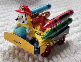 Hallmark Keepsake Crayola Crayons Bright Blazing Color fire truck dalmation 1992 - £11.92 GBP