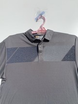 NWT Jack Nicklaus Men&#39;s Gray &amp; Blue Striped STAYDRI Golf Polo Shirt  Size M - £15.59 GBP