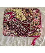 Vera Bradley Zippered Sleeve iPad Tablet Case 10.5 x 8.25&quot; Pink Paisley ... - €10,24 EUR