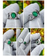 Natural Emerald Zambian Oval Cut 1.8 carat silver ring - $257.90