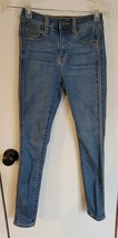 Womens 24 Crescent Drive Distressed Vintage Blue Wash Skinny Denim Jeans - £14.98 GBP