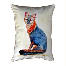 Betsy Drake Gray Fox Large Indoor Outdoor Pillow 16x20 - £36.85 GBP