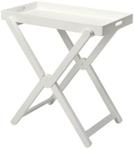 Serving Tray X-Shaped Legs X-Legs White Distressed Mango - £292.42 GBP