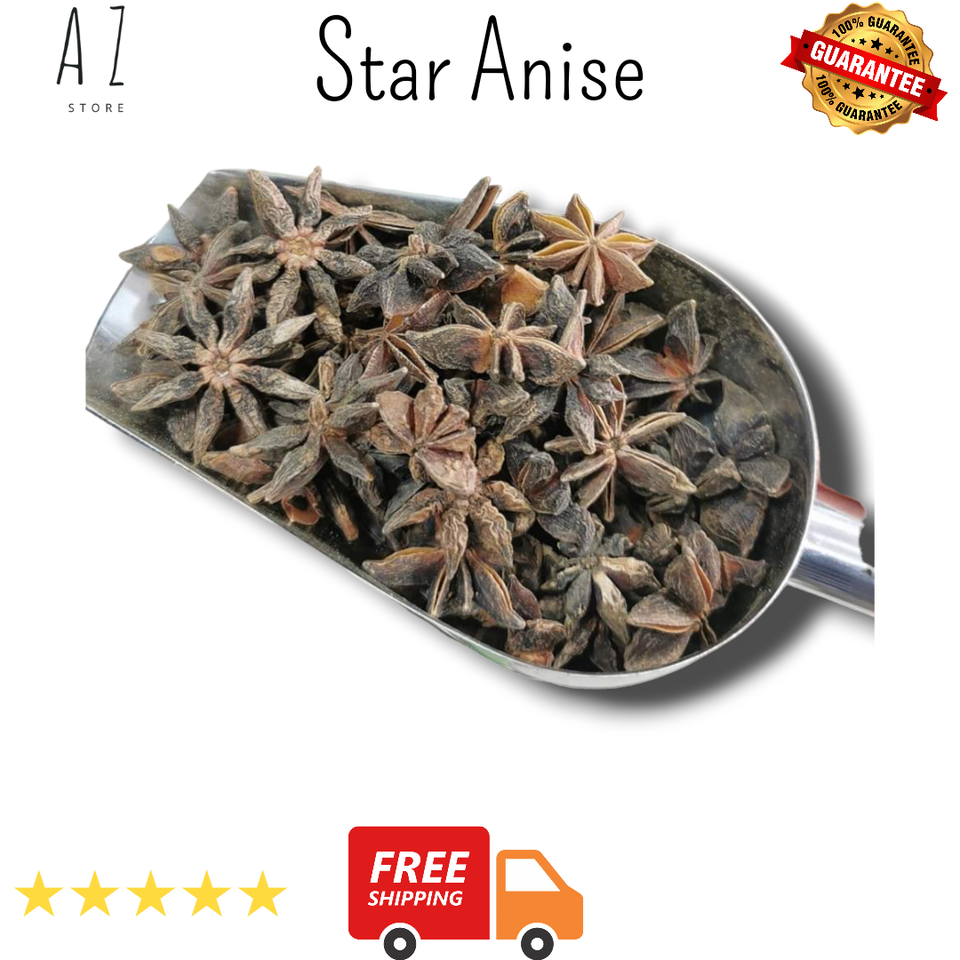 Organic Whole Star Anise Grade A Illicium Verum يانسون نجمة - $13.67+