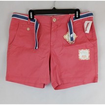 NWT Dockers Truly Slimming Soft Short Women&#39;s Salmon Pink Shorts With Be... - £19.06 GBP