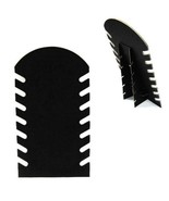 2 NEW NECKLACE 7 LEVEL BLACK VELVET DISPLAY RACK jewelry holder EASEL co... - $16.93 CAD
