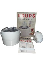 Krups Ice Cream Maker La Glaciere 1.5 Quart White Yogurt Sorbet Ice Milk... - $475.69 MXN