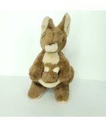 Kangaroo &amp; Joey Plush Stuffed Animal Brown Mom Baby 11&quot; Princess Soft Au... - £17.68 GBP