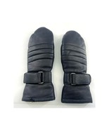 Vintage Sta Soft Leather Mittens Womens Small Black Deerskin Warm Winter... - $20.89 CAD
