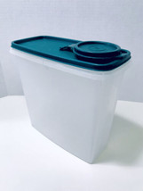 Tupperware Vintage Clear Cereal Keeper 469-14 With Hunter Green Lid 471-11 - £7.82 GBP