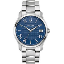 Bulova Men&#39;s Wilton Blue Dial Watch - 96B386 - £200.35 GBP