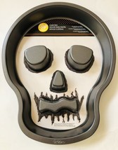 Wilton Halloween Goth Skull Cake Baking Pan New 12”x9.5” Nonstick - £13.41 GBP