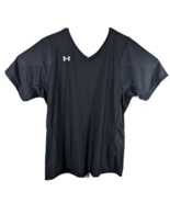 Womens Athletic Fitted Shirt XS Under Armour V-Neck Tight Top - $30.13 CAD