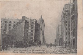 San Francisco~After 1906 EARTHQUAKE-WEST On Market ST-RUINS Palace Hotel~Postcrd - £7.35 GBP