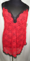 Secret Treasures Women&#39;s Sexy Red Stretch Lace Chemise Nightie Plus Size 2X - £15.79 GBP