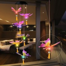 Solar Wind Chime for Outside,Wind Chime Waterproof Color Changing Solar Powered - £12.14 GBP