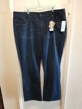 Melissa McCarthy Size 22W Seven7 Slim Boot Cut Blue Jeans Slimming Silho... - £27.24 GBP