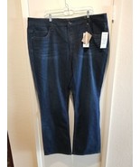 Melissa McCarthy Size 22W Seven7 Slim Boot Cut Blue Jeans Slimming Silho... - £27.69 GBP