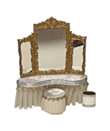 Vanity Doll House Miniatures Ideal Royal Dressing Table Stool Light Baby... - $27.60 CAD
