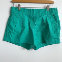 J Crew Shorts 2 Green Pleated Front Side Pocket Casual Dressy Travel Wear - £13.98 GBP