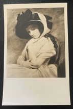Early British Postcard B&amp;W RPPC - Lady Hamilton Portrait by George Romney - $3.55