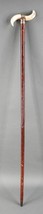 Brigg Of London Antique Sterling Silver &amp; Stag Handle Walking Stick Cane - $465.99