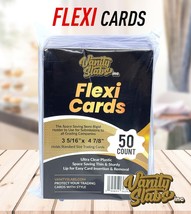 VSI Flexi Cards (50 Pack) Semi Rigid Card Savers for Baseball Football H... - $16.83