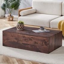 Walnut Wood Grain Coffee Table | Modern Living Room Accent - £164.66 GBP