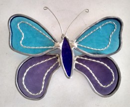 Stained Glass Butterfly Suncatcher III - £10.18 GBP