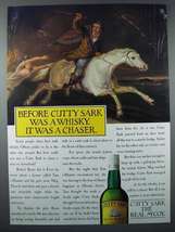 1986 Cutty Sark Scotch Ad - Before It Was a Chaser - $18.49