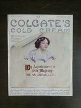 Vintage 1912 Colgate&#39;s Cold Cream The American Girl Full Page Original C... - £5.30 GBP