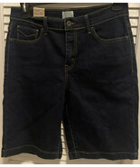 Levi&#39;s Women&#39;s Bermuda Shorts High Rise Denim Blue Cotton Size 12 NWT - $22.00
