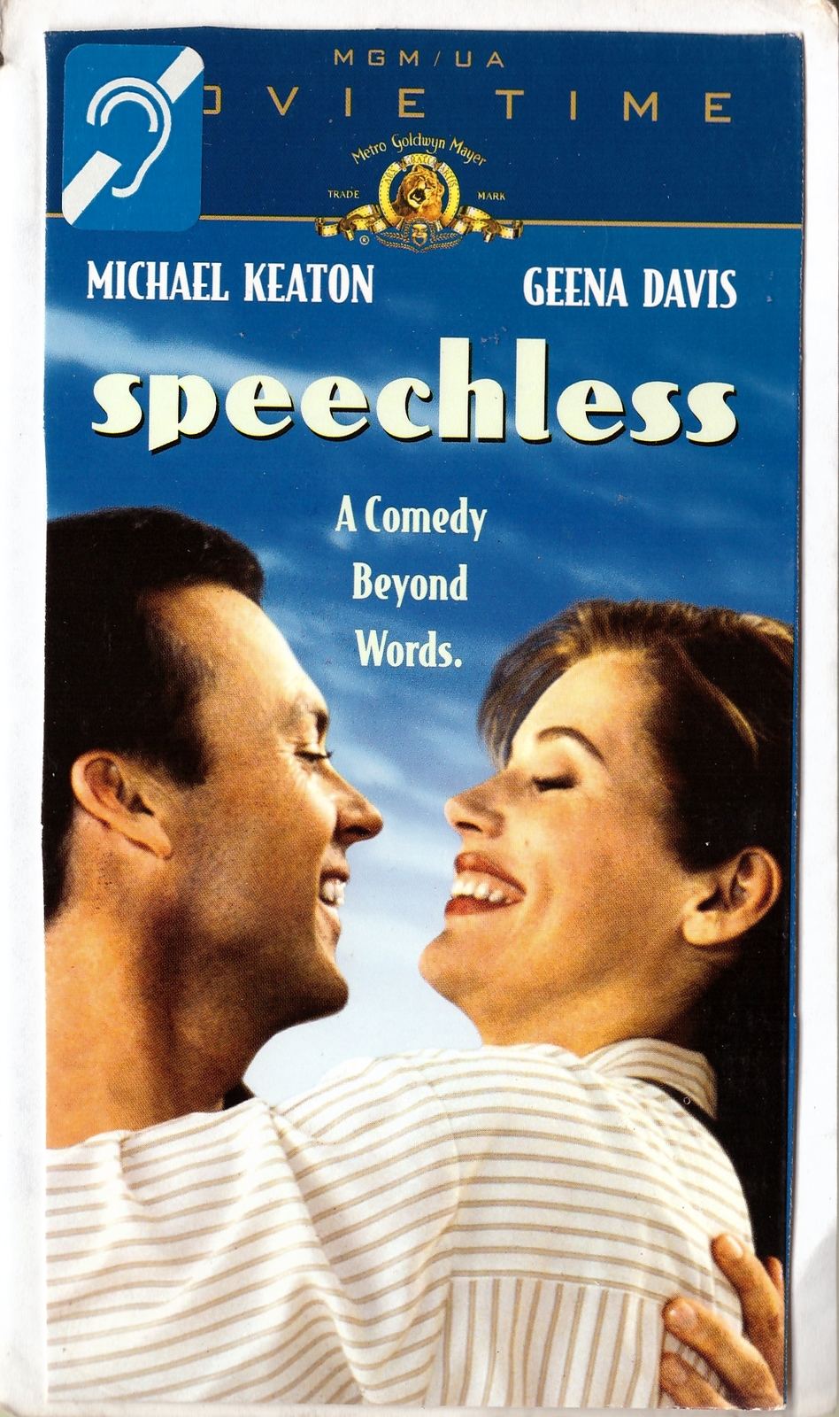 Primary image for Speechless VHS Michael Keaton Geena Davis Christopher Reeve Bonnie Bedelia