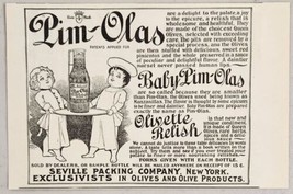 1899 Print Ad Pim-Olas Relish Made from Green Olives Seville Packing New York,NY - £8.31 GBP