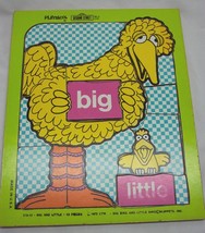 VINTAGE 1973 Playskool Sesame Street BIG BIRD 13 PIECE WOODEN FRAME TRAY... - $19.80