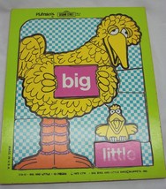 Vintage 1973 Playskool Sesame Street Big Bird 13 Piece Wooden Frame Tray Puzzle - $19.80