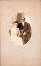 George McKay &amp; Wife Large 6.5 x 10.75 Cabinet Photo - St. John, N.B. Canada - £13.98 GBP