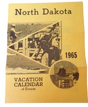 1965 North Dakota Vacation Calendar of Events Advertising Travel Brochure - £7.40 GBP