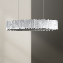Selenite Crystal Oval Chandelier 43&quot; - £4,798.43 GBP