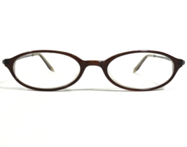 Anne Klein Eyeglasses Frames AK8026 K5159 Brown Grey Round Full Rim 48-17-135 - £14.14 GBP