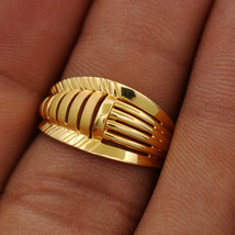 22 Karat Print True Gold Cameo Rings Size US 6 Step Son Beautiful Jewelry - £444.74 GBP