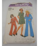 Vintage 70s Girls Plus Size Chubbie Sz 12.5 14.5 Simplicity cut pattern ... - $8.00