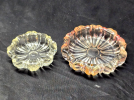 Vintage HAZEL ATLAS Pink And Clear Glass Ashtray - MATCHED Pattern Pair ... - $222.50 MXN