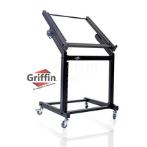 Rack Mount Rolling Stand &amp; Adjustable Mixer Platform Rails by GRIFFIN - ... - £67.90 GBP
