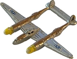 Vintage 1993 LGTI Micro Machines P-38 Lightning Mini Plane Propeller Aircraft - £3.92 GBP