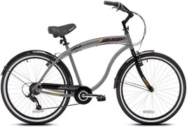 Kent International Men&#39;s 26 Inch Kent Oakwood Beach Cruiser, White - £277.61 GBP